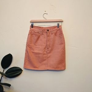 Levi's Terracotta High-waisted Denim Skirt